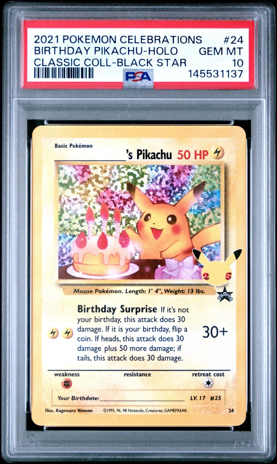 _____'S Pikachu Stamp [25th Anniversary] Textured Confetti Holo