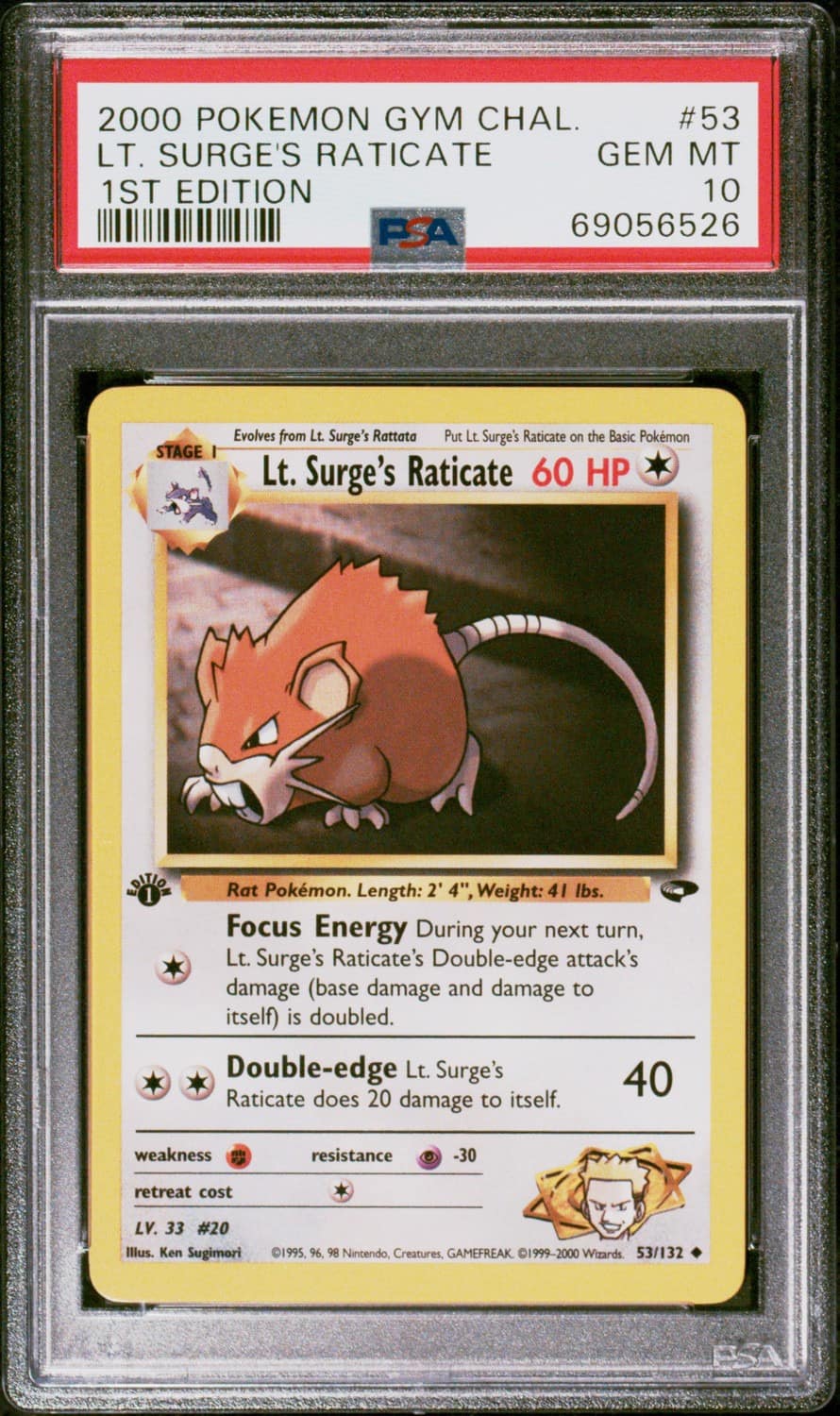 Lt. Surge'S Raticate