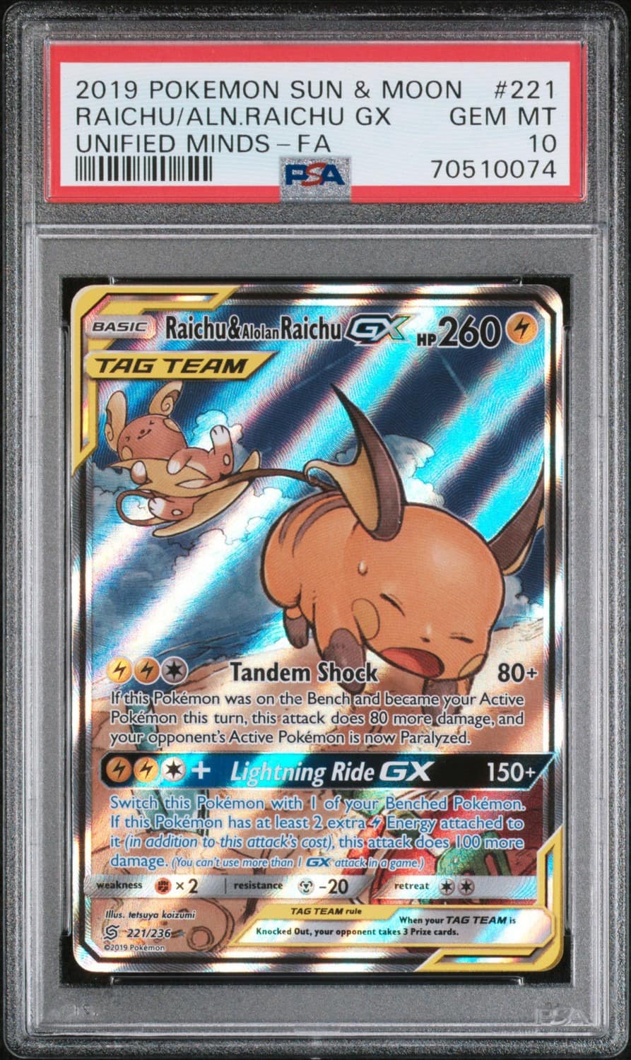 Raichu & Alolan Raichu Gx