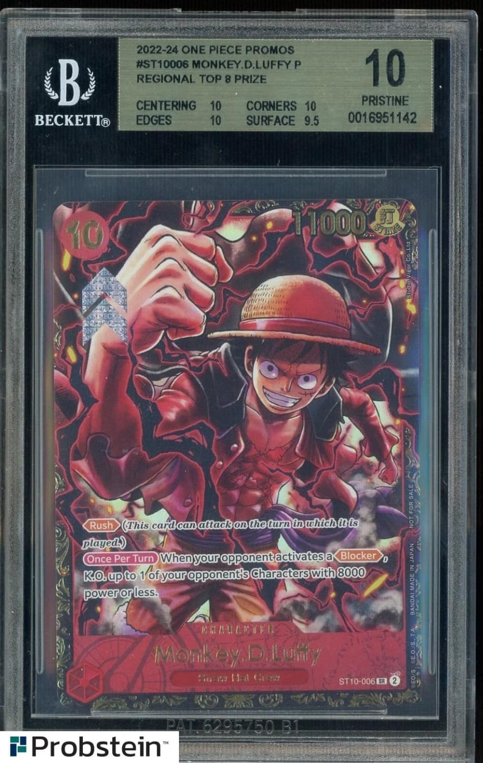 Monkey.d.luffy P/(online/offline Regional Top 8 Prize)