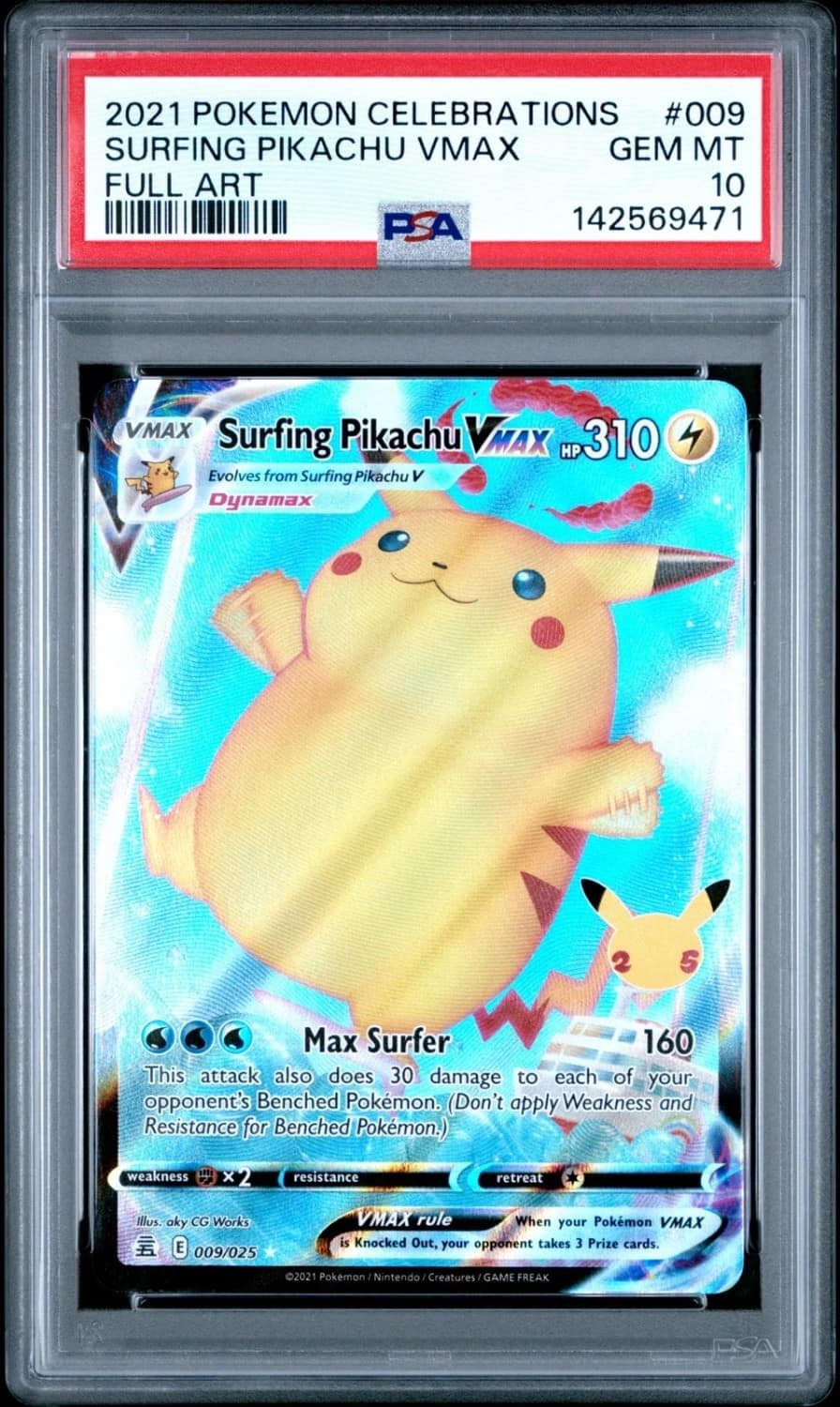 Surfing Pikachu Vmax