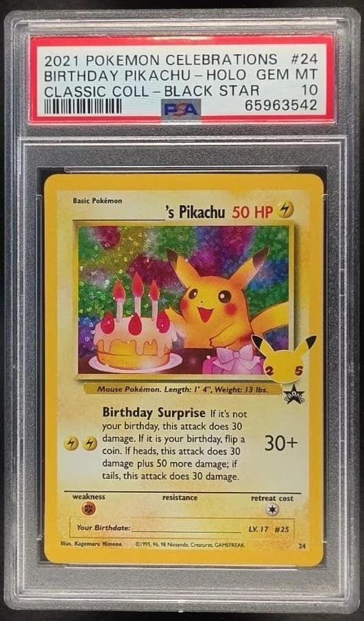 _____'S Pikachu Stamp [25th Anniversary] Textured Confetti Holo
