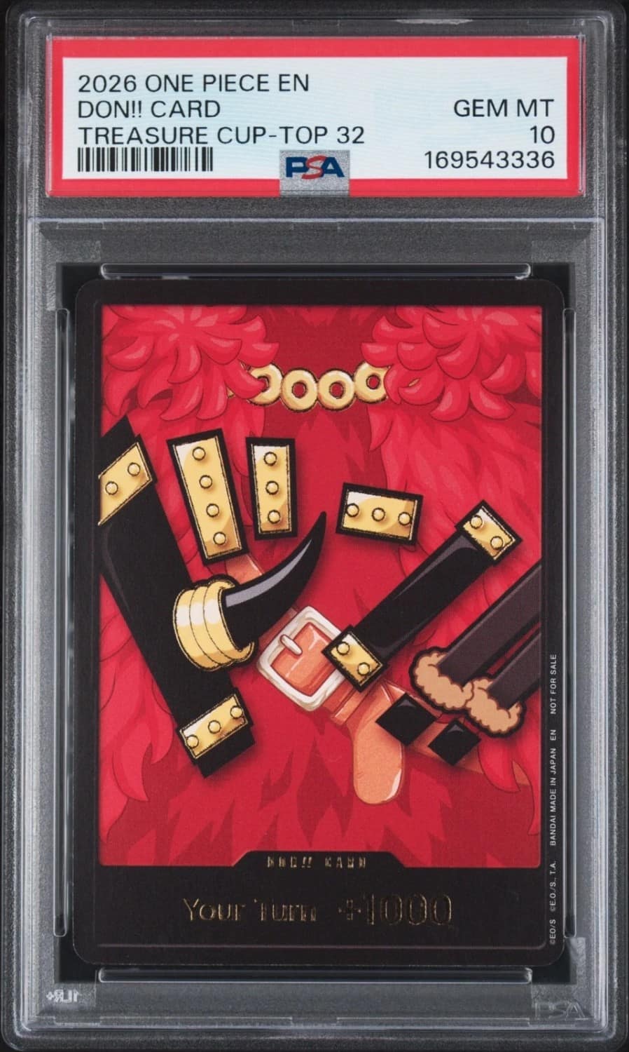 Don!! Card (elbaf Luffy)/(treasure Cup May '26 Top 32 Prize)