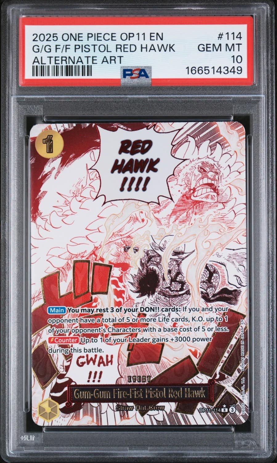 Gum-Gum Fire-Fist Pistol Red Hawk