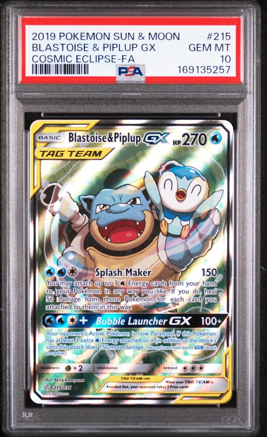 Blastoise & Piplup Gx