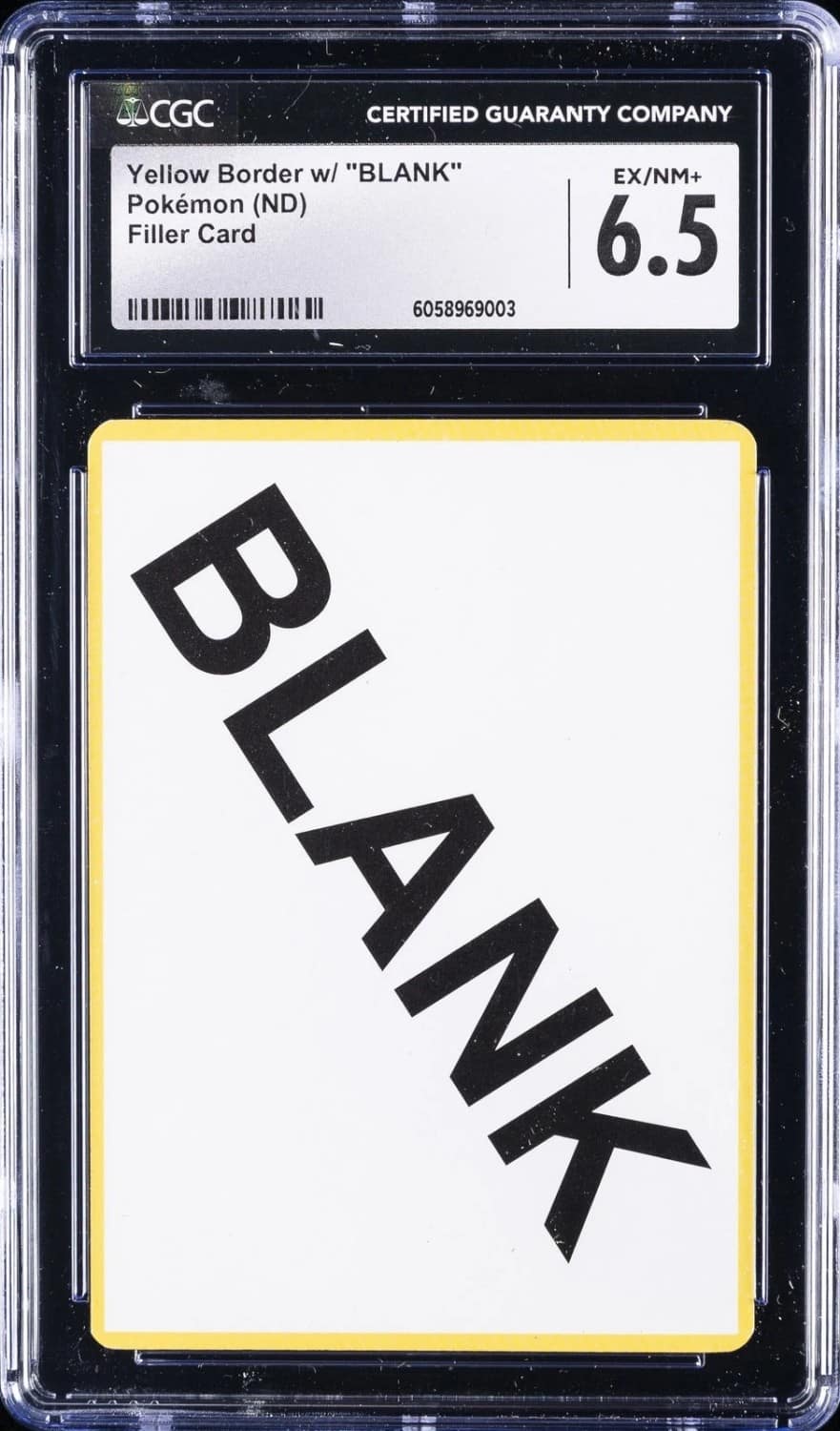 Yellow Border W/ "blank"