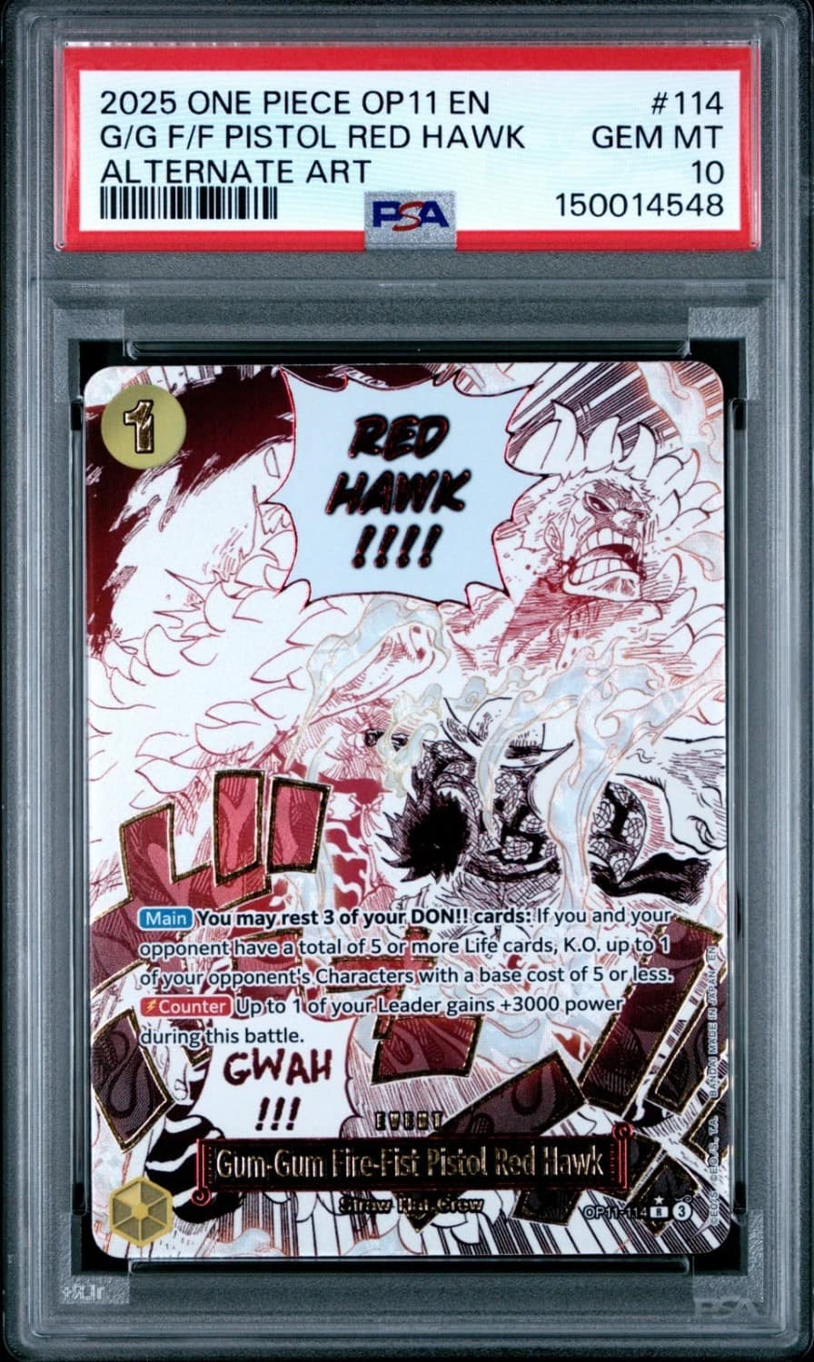 Gum-Gum Fire-Fist Pistol Red Hawk