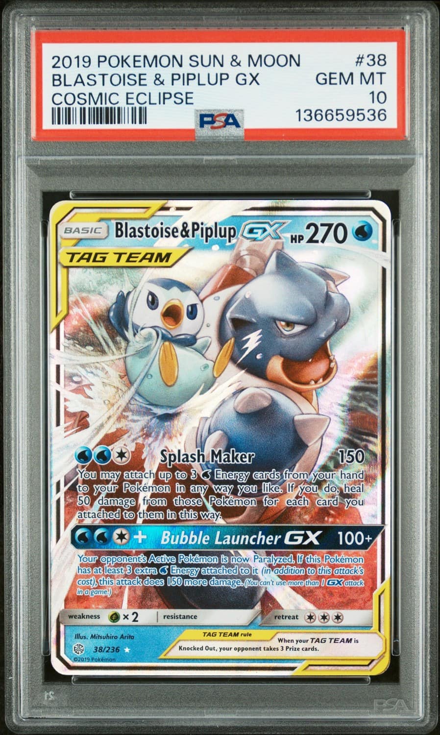 Blastoise & Piplup Gx