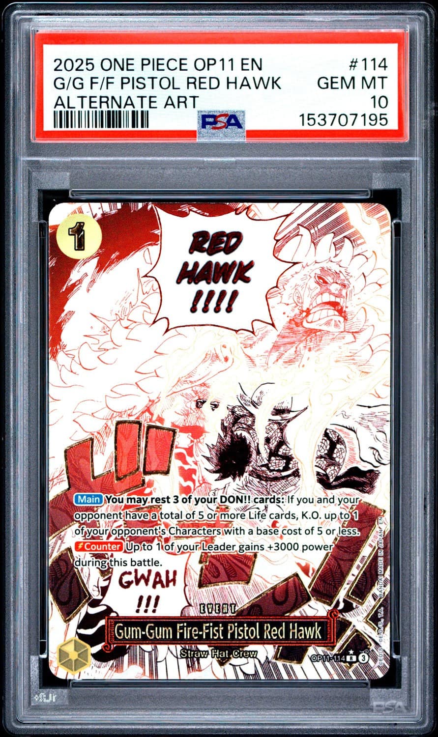 Gum-Gum Fire-Fist Pistol Red Hawk