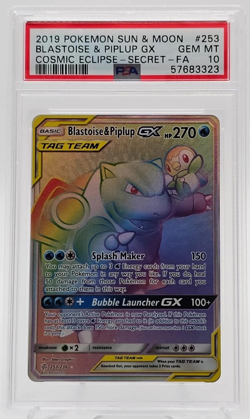 Blastoise & Piplup Gx