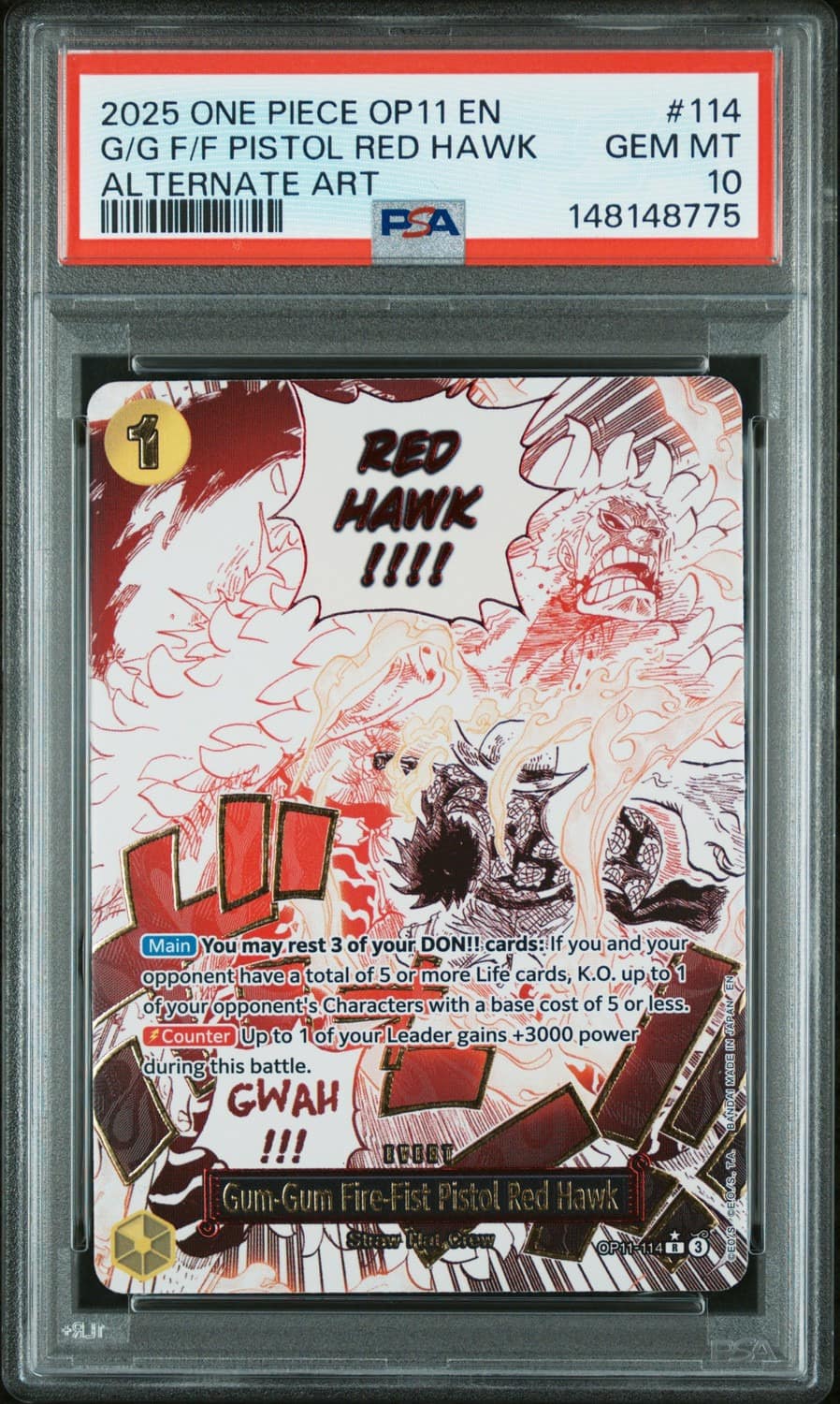 Gum-Gum Fire-Fist Pistol Red Hawk