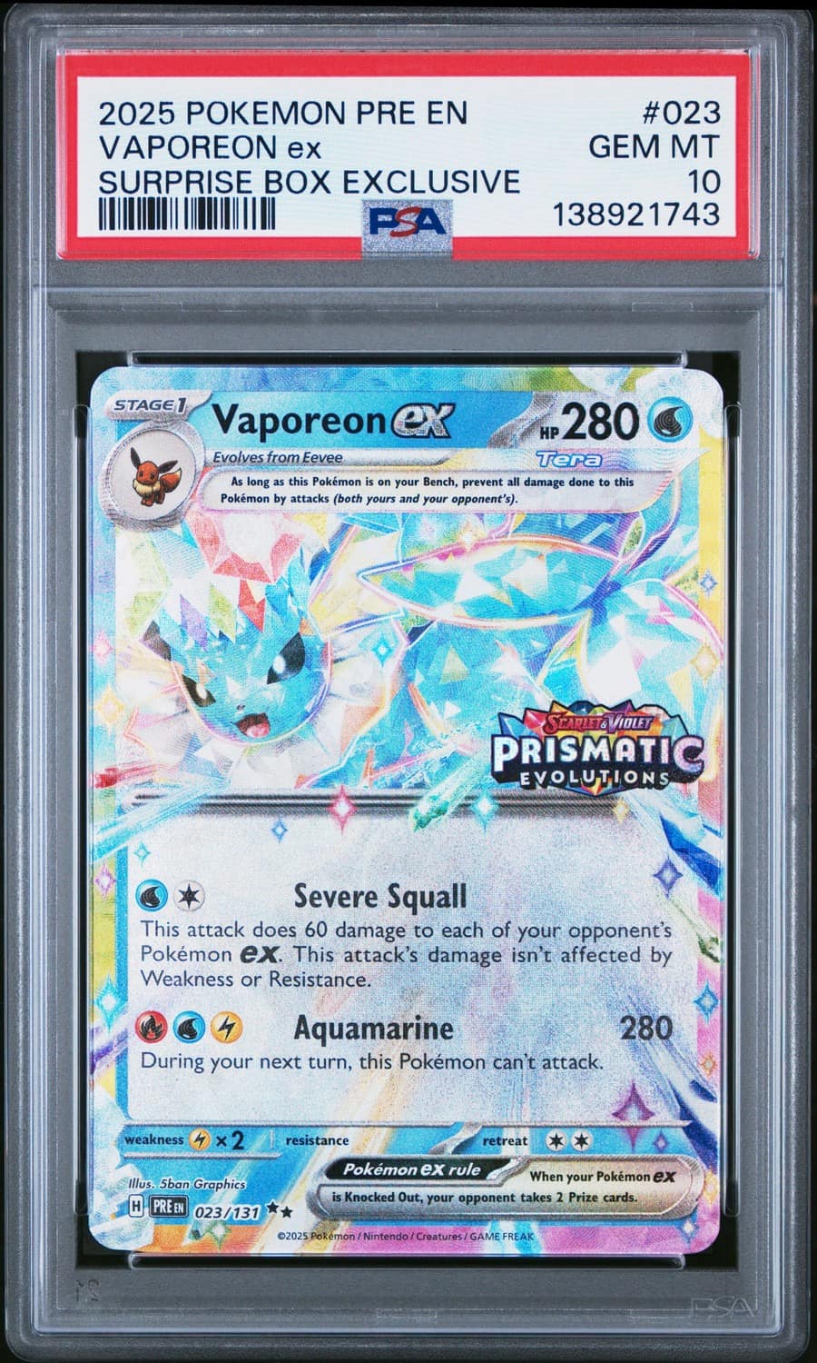 Vaporeon Ex