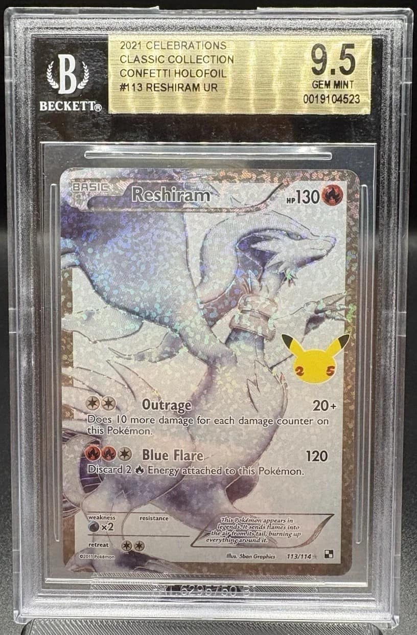 Reshiram Full Art Stamp [25th Anniversary] Textured Confetti Holo Ur
