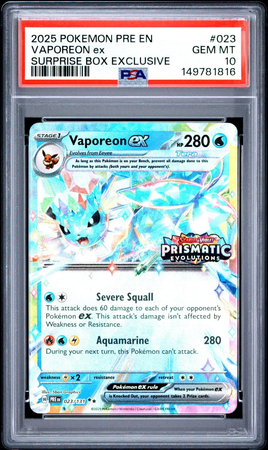 Vaporeon Ex