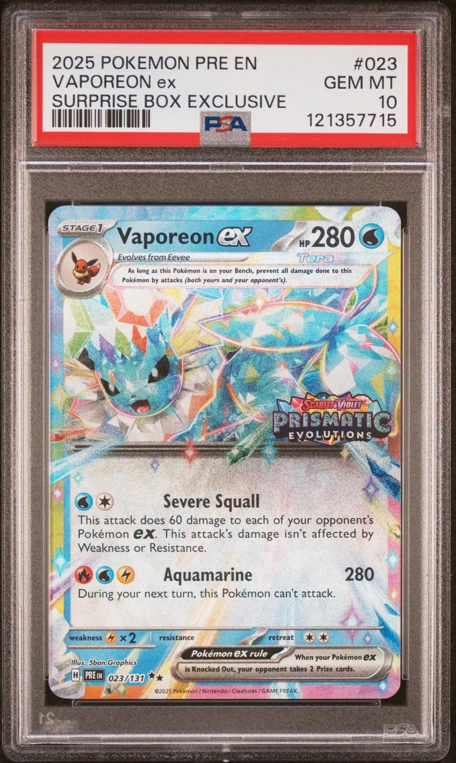 Vaporeon Ex