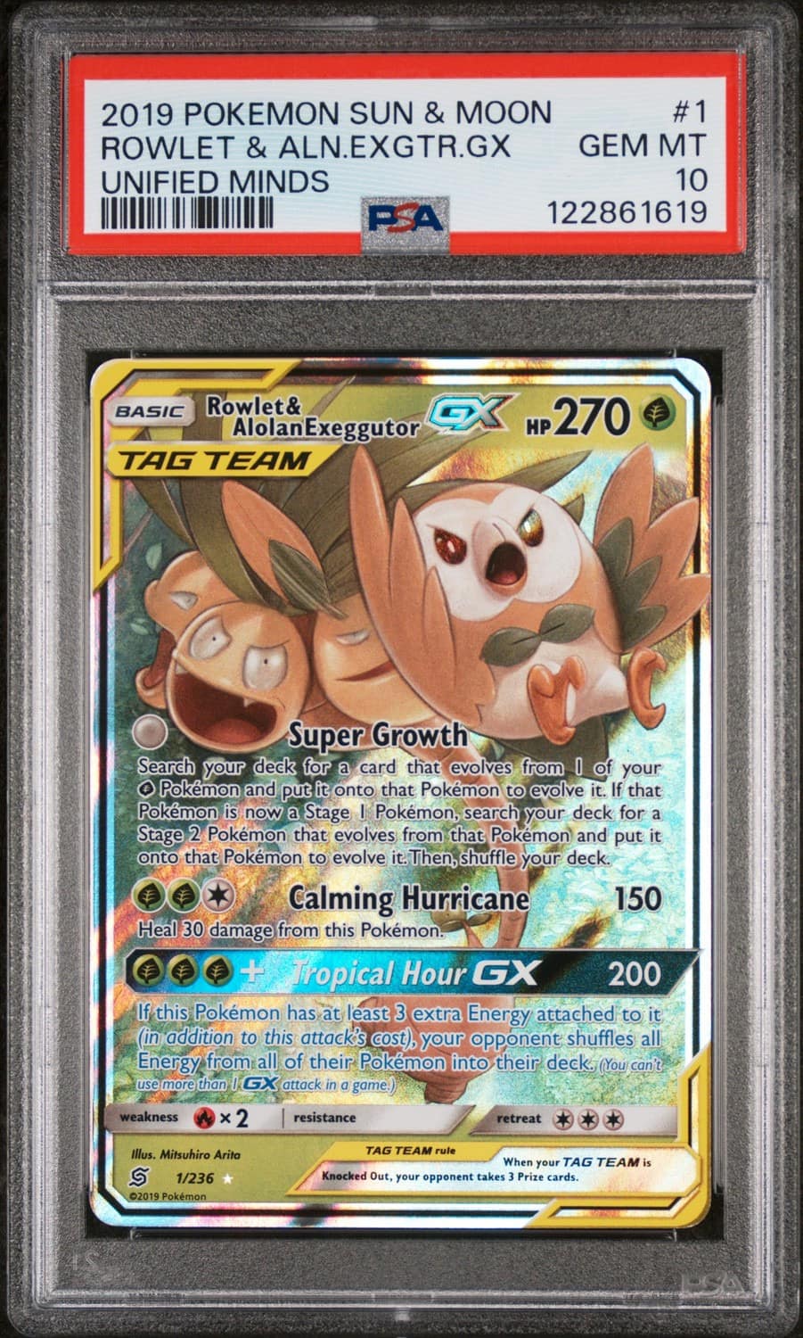 Rowlet & Alolan Exeggutor Gx
