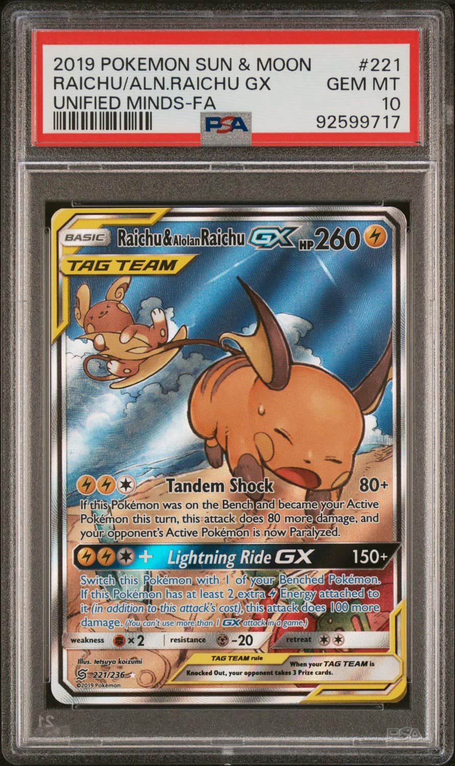Raichu & Alolan Raichu Gx