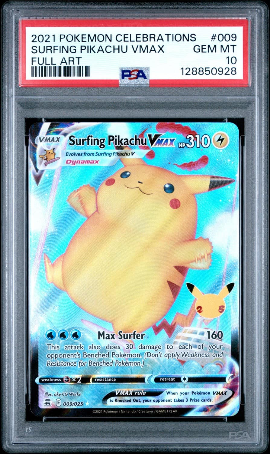 Surfing Pikachu Vmax