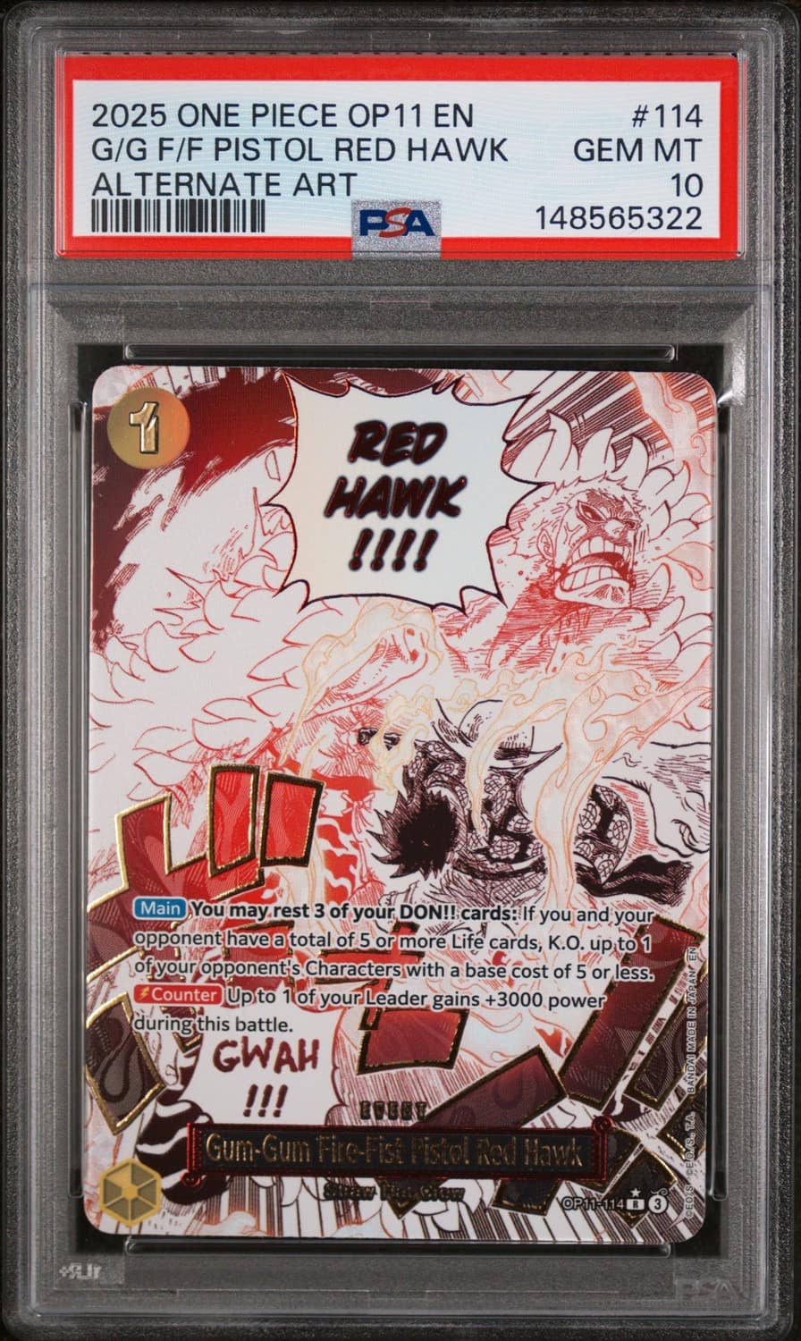 Gum-Gum Fire-Fist Pistol Red Hawk