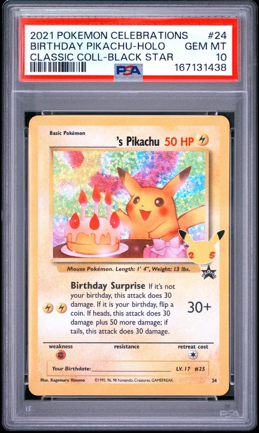_____'S Pikachu Stamp [25th Anniversary] Textured Confetti Holo