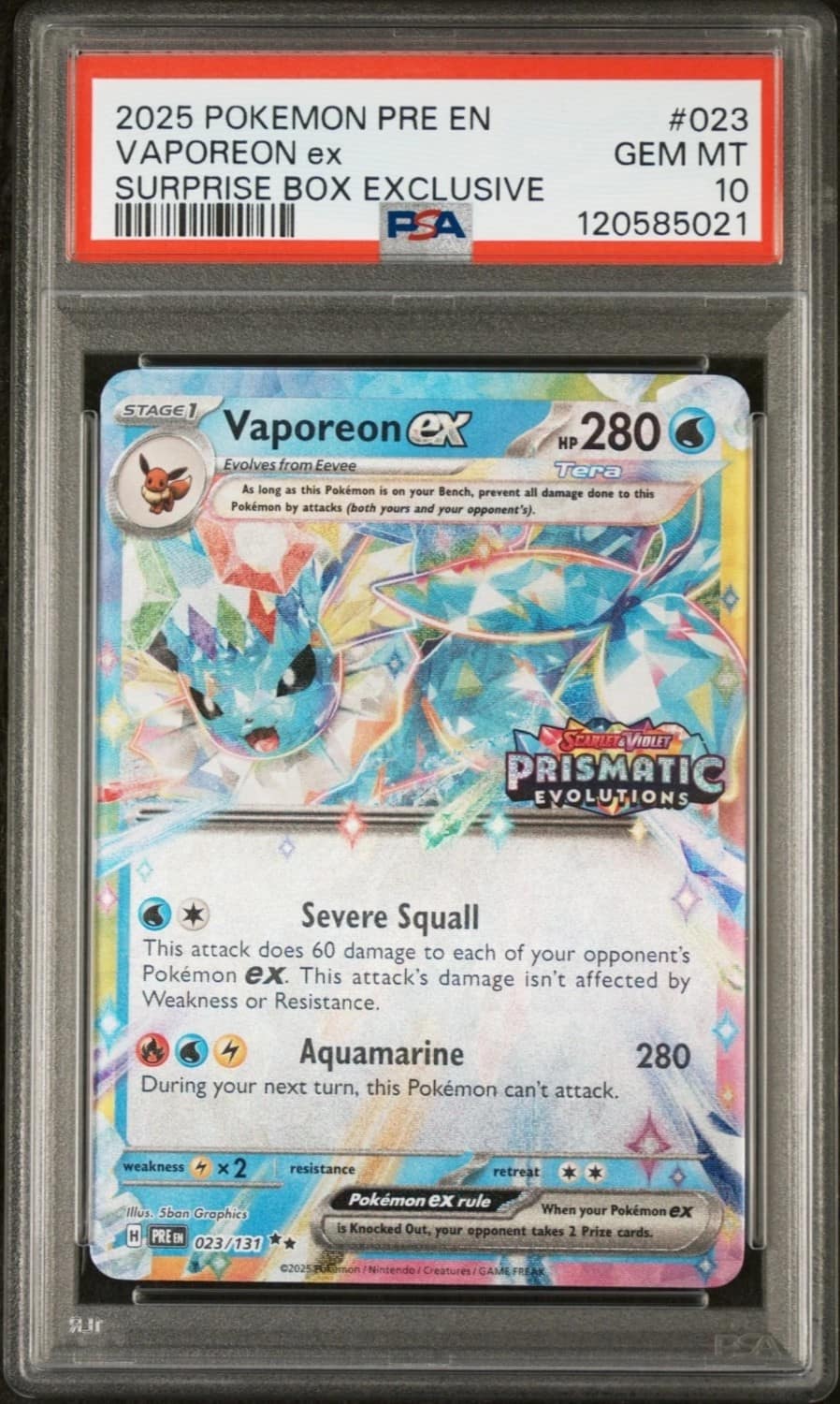 Vaporeon Ex