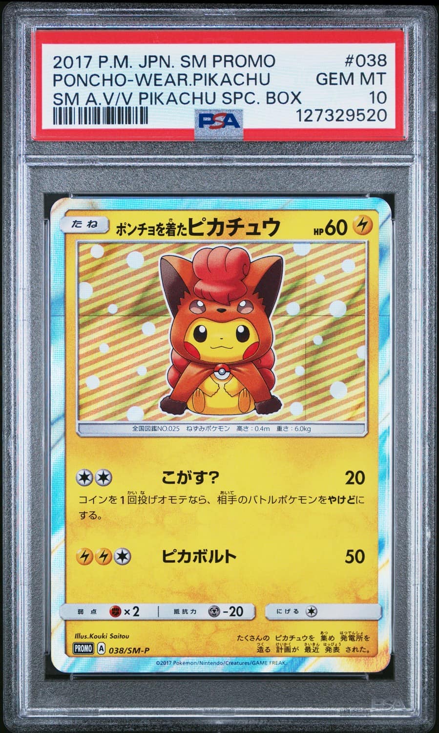 Poncho-Wearing Pikachu