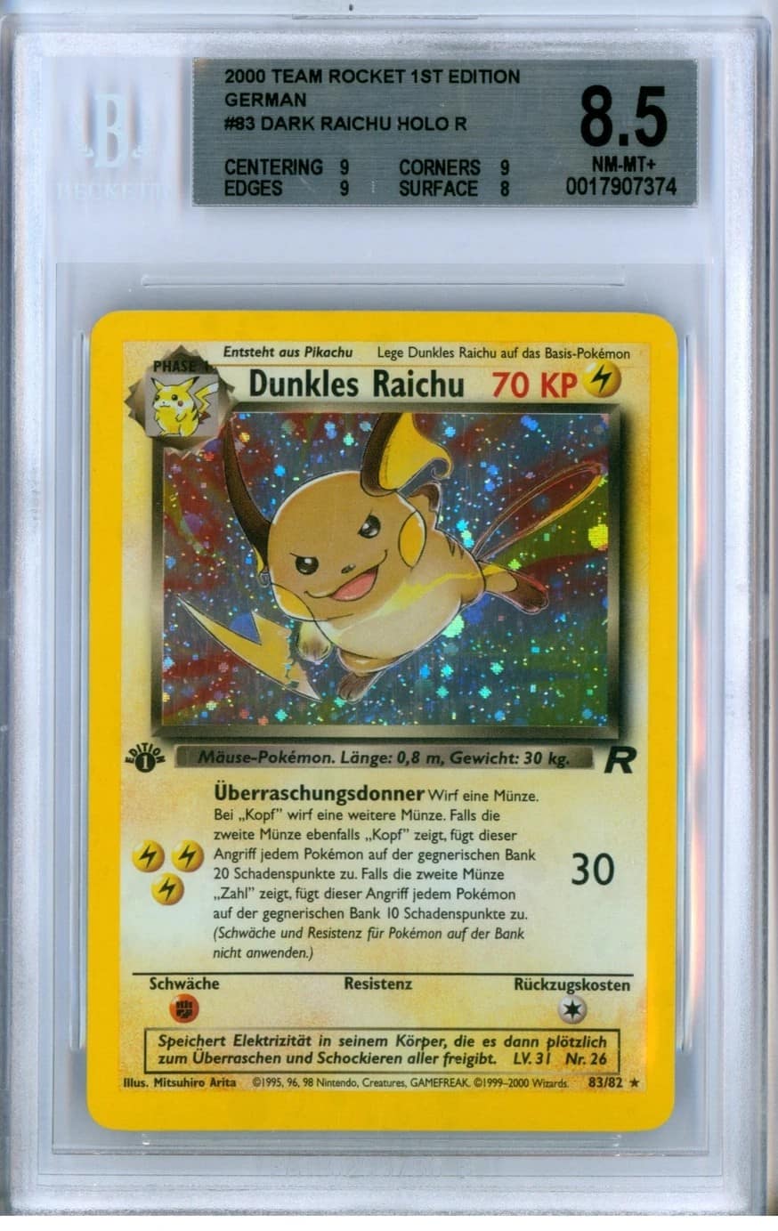 Dark Raichu Holo R