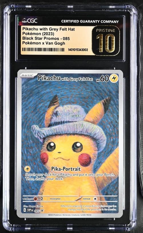 Pikachu/grey Felt Hat
