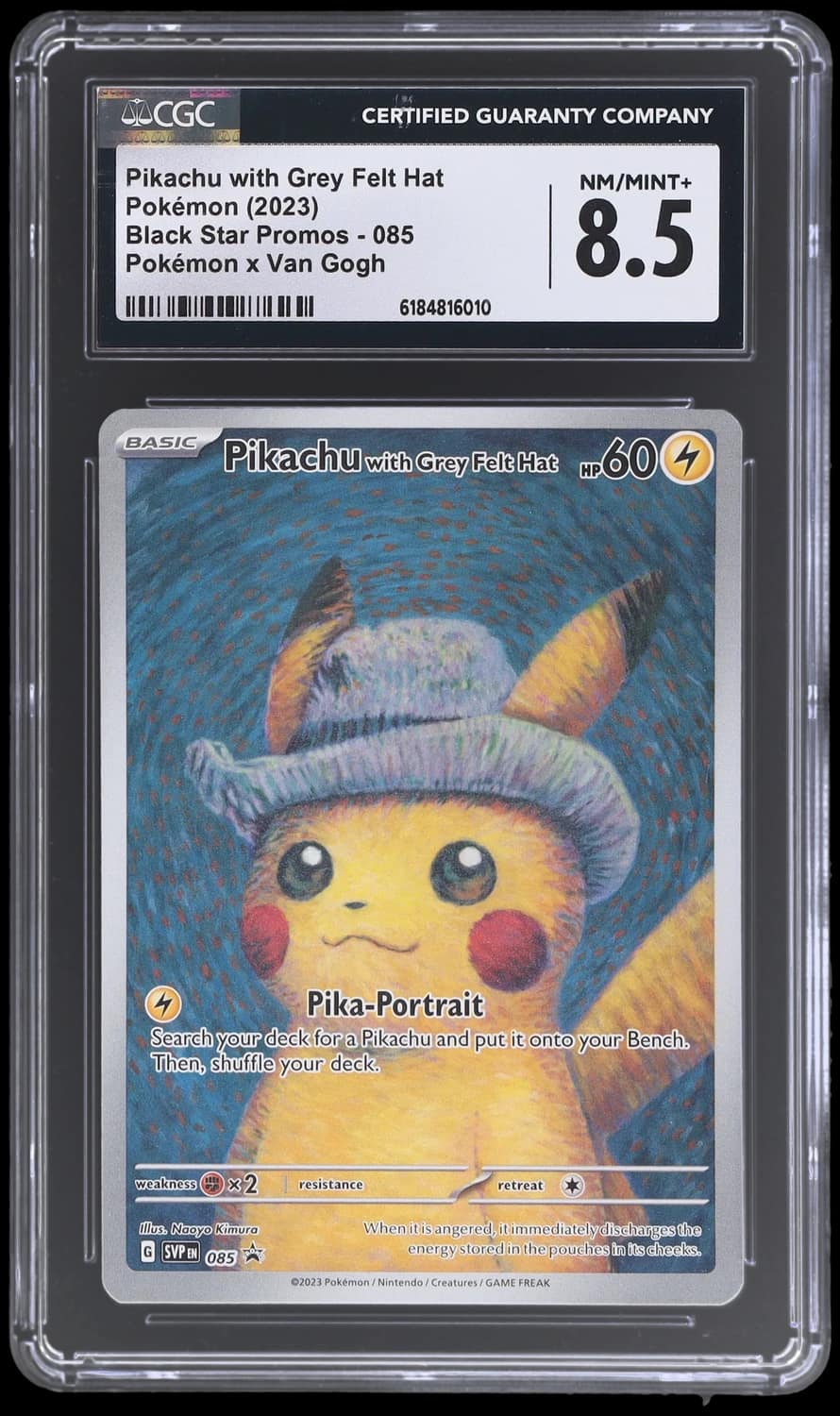 Pikachu/grey Felt Hat