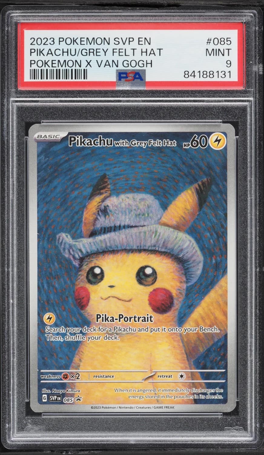 Pikachu/grey Felt Hat