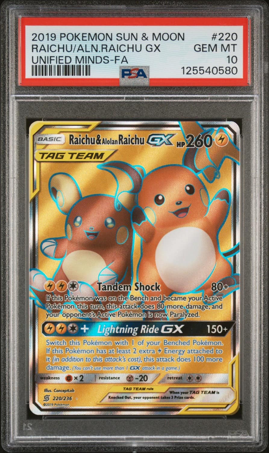 Raichu & Alolan Raichu Gx