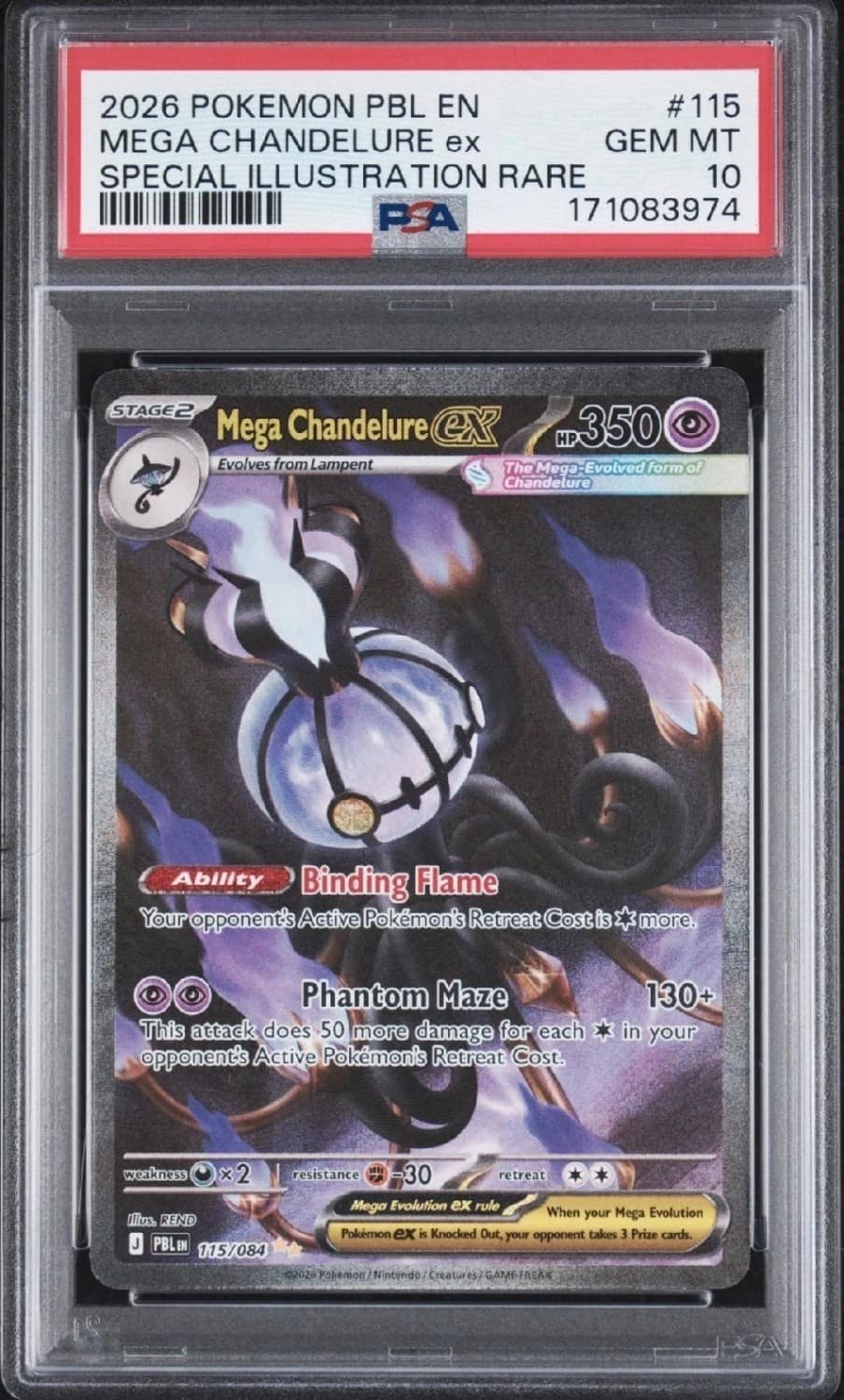 Mega Chandelure Ex