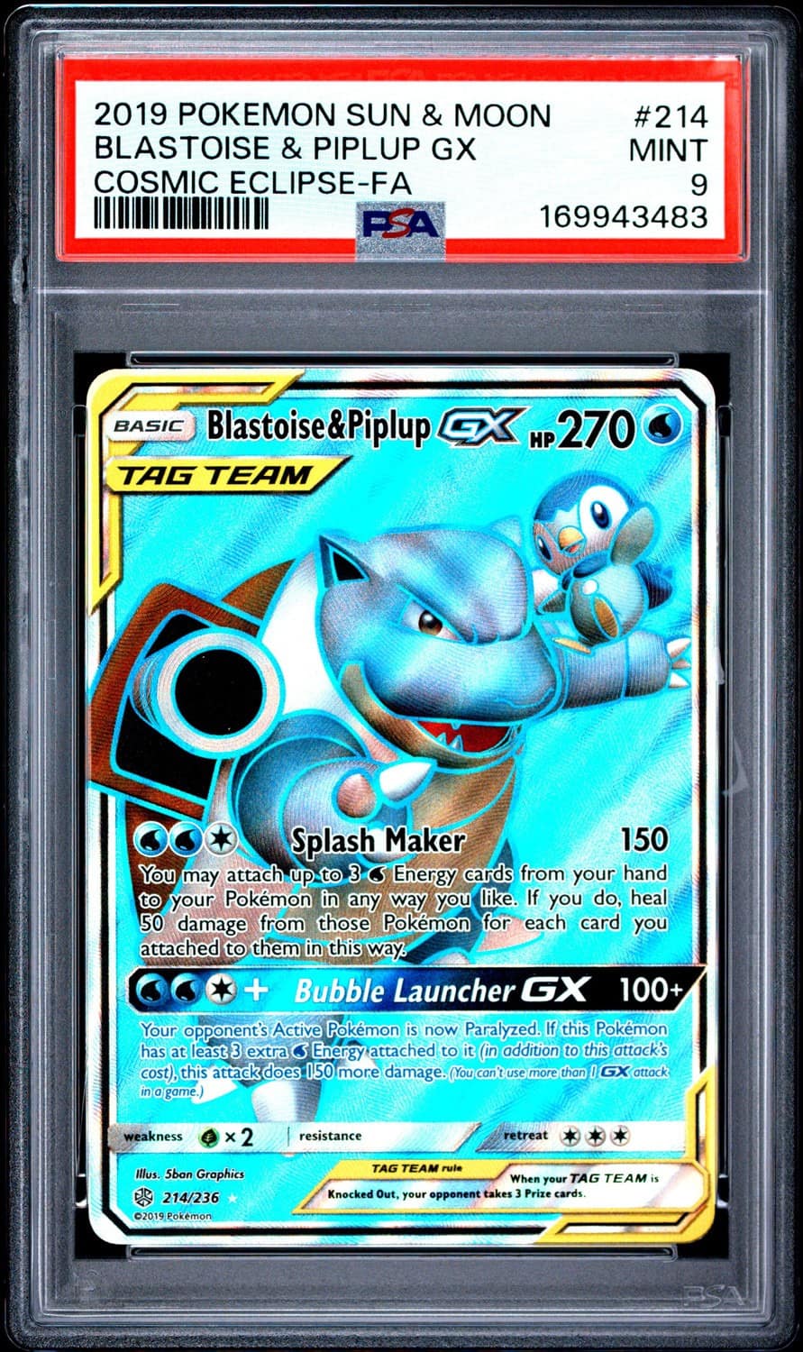 Blastoise & Piplup Gx
