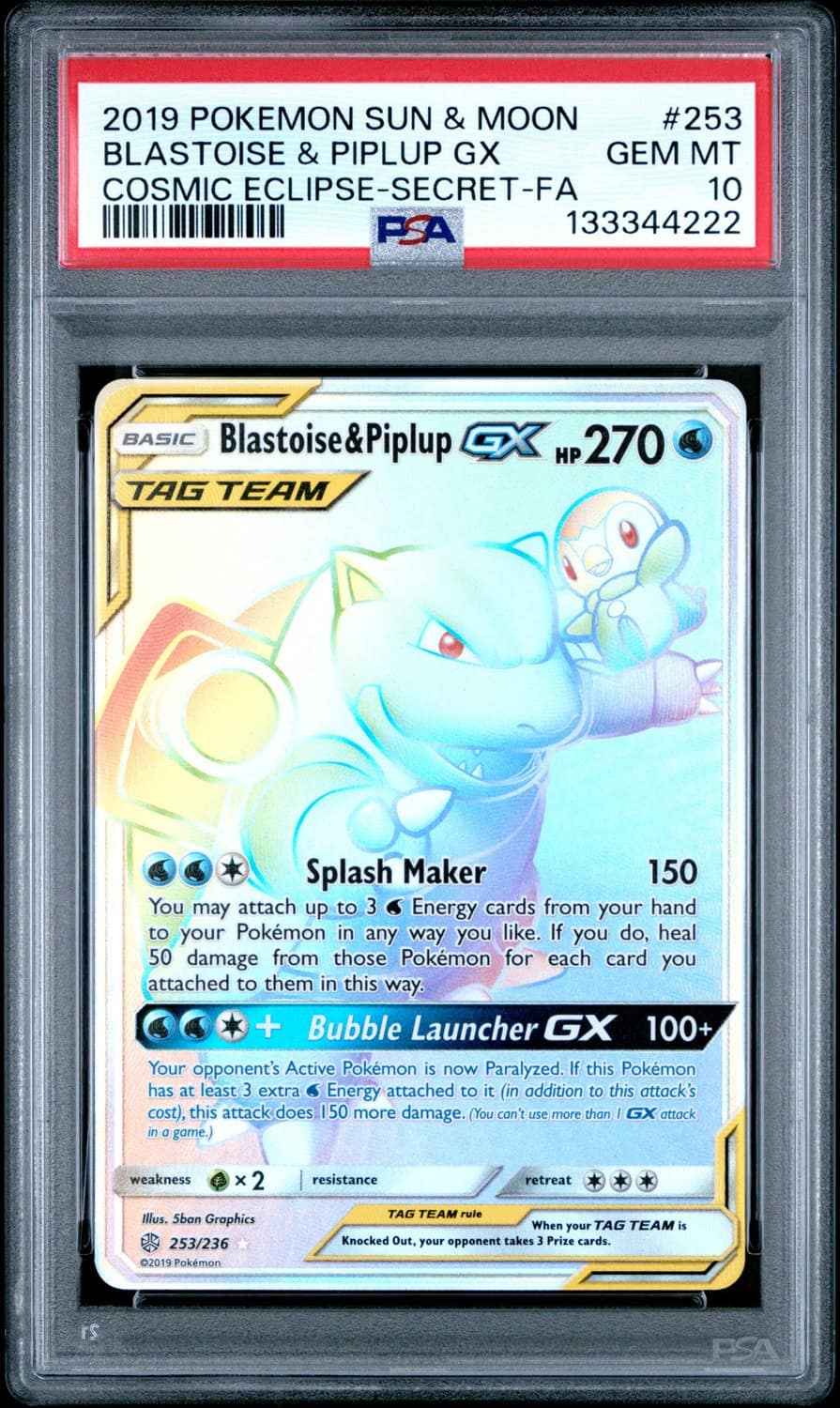 Blastoise & Piplup Gx