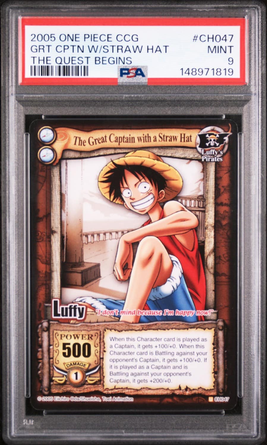 Grt Cptn W/straw Hat