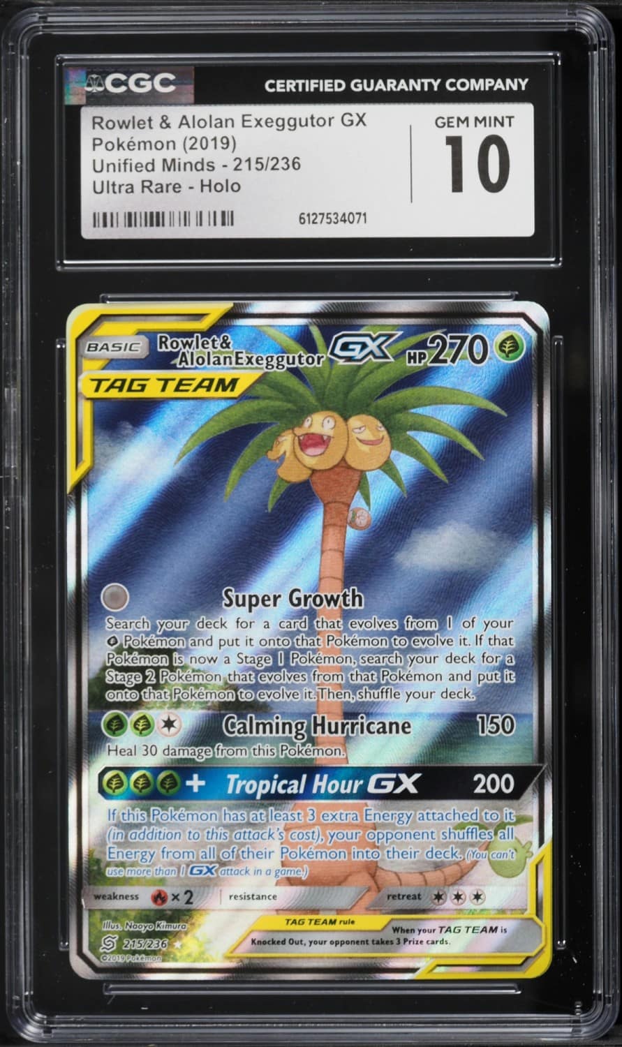 Rowlet & Alolan Exeggutor Gx