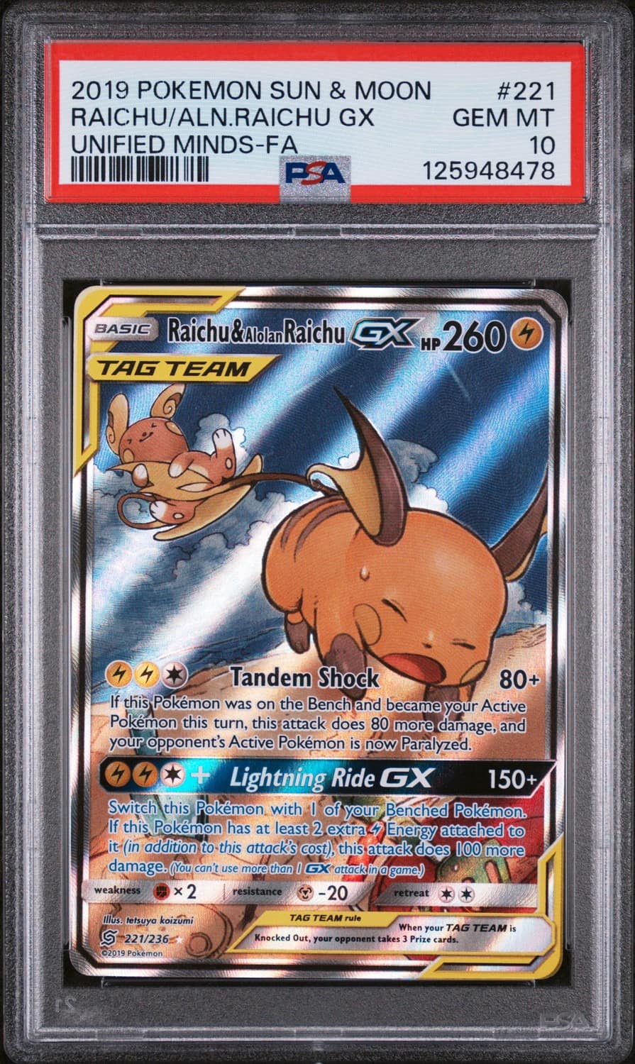 Raichu & Alolan Raichu Gx