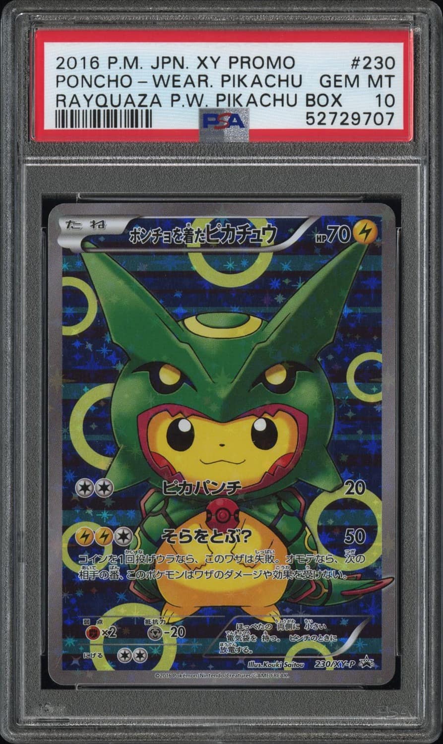 Poncho-Wearing Pikachu