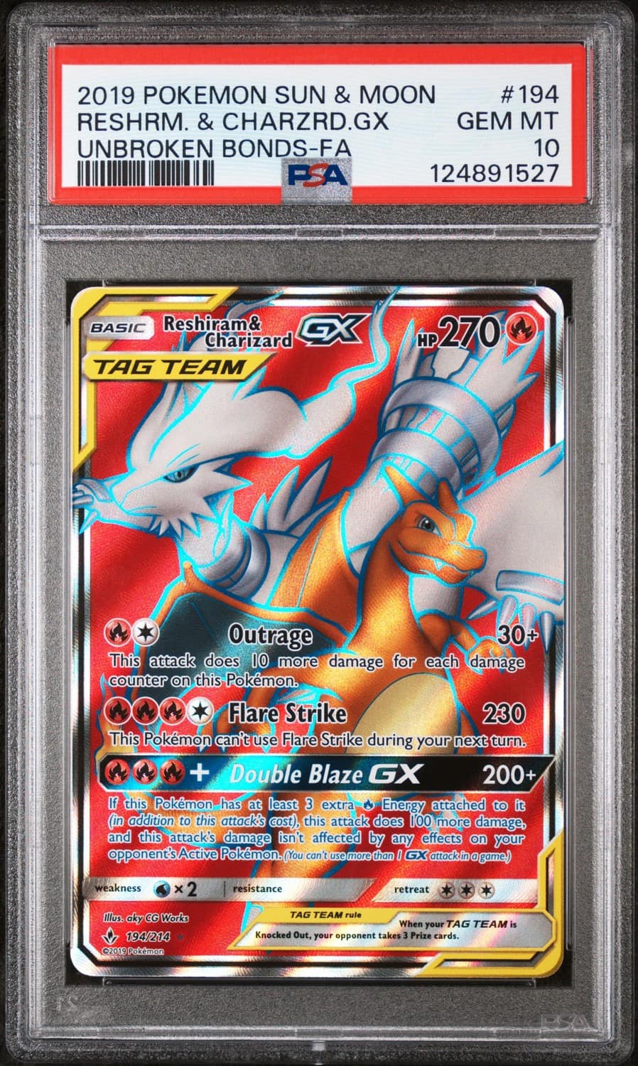 Reshiram & Charizard Gx
