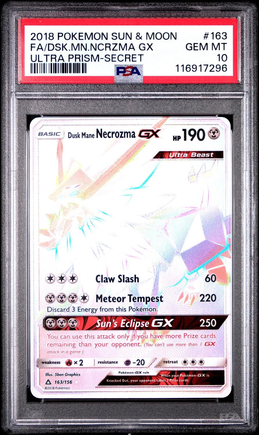 Dusk Mane Necrozma Gx