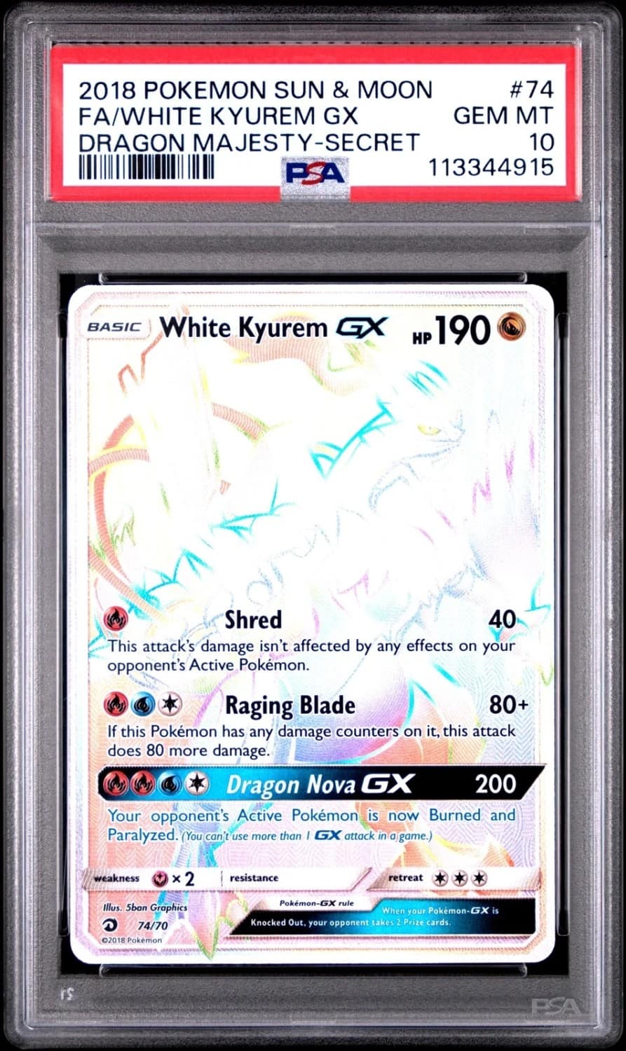White Kyurem Gx