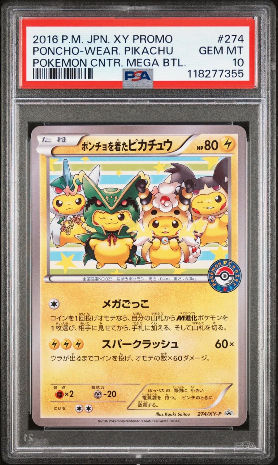 Poncho-Wearing Pikachu