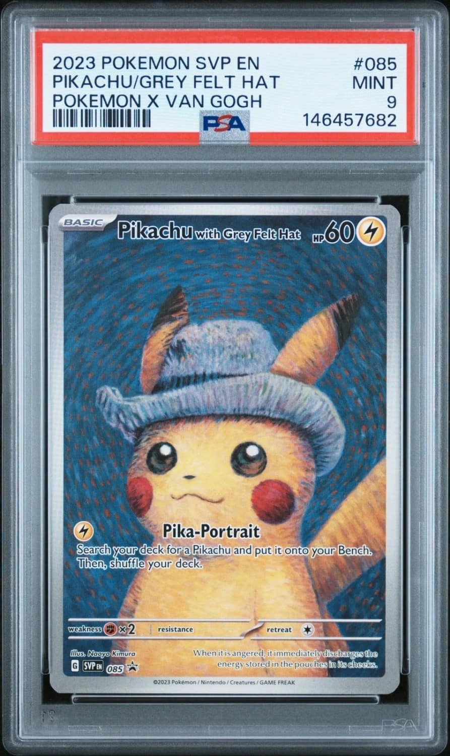 Pikachu/grey Felt Hat