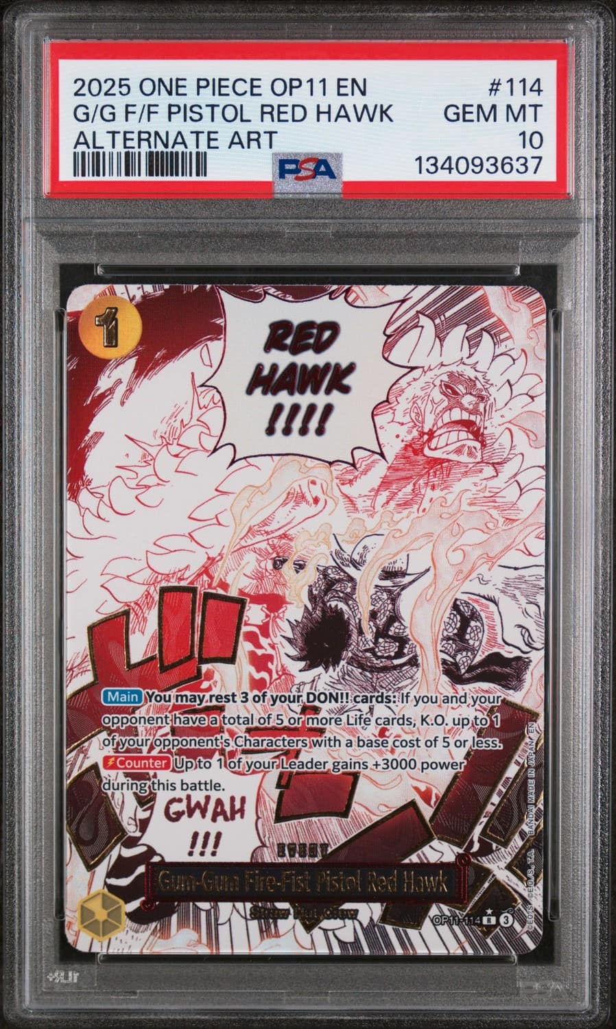 Gum-Gum Fire-Fist Pistol Red Hawk