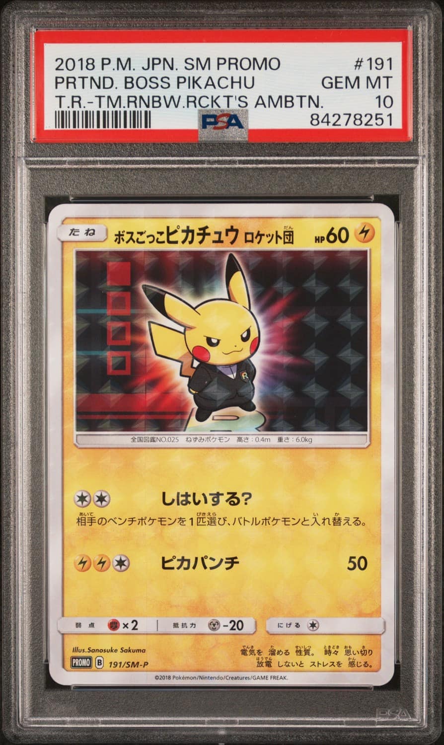Pretend Boss Pikachu Team Rocket