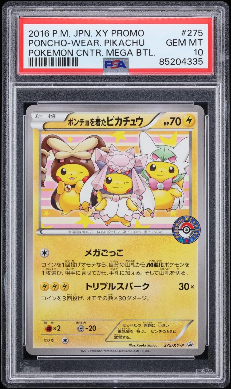 Poncho-Wear Pikachu