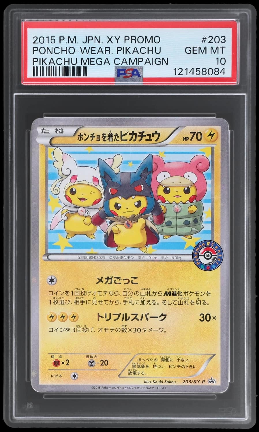 Poncho-Wear Pikachu