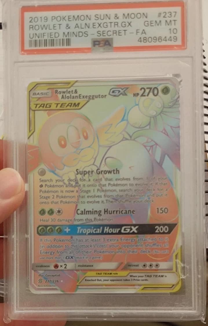 Rowlet & Alolan Exeggutor Gx