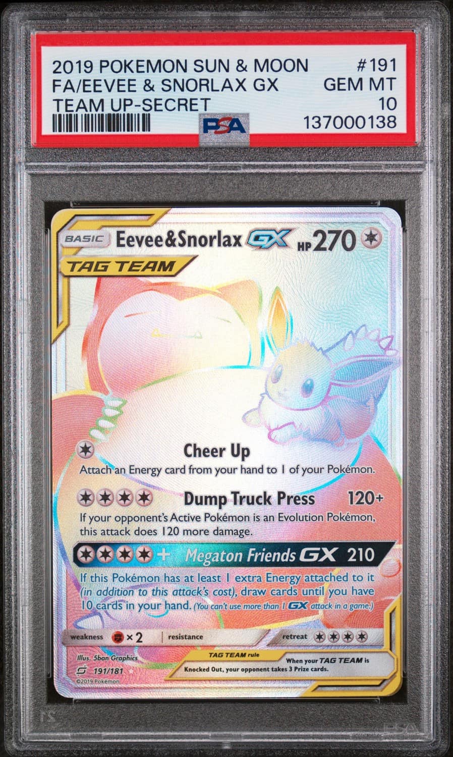 Eevee & Snorlax Gx
