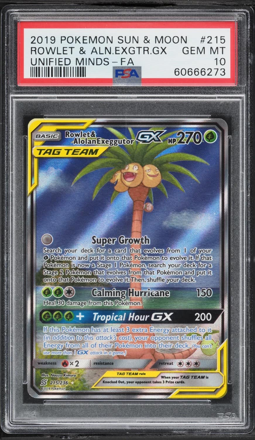 Rowlet & Alolan Exeggutor Gx